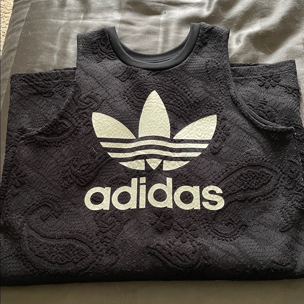 Like new!  Adidas Originals Bonded Paisley Lace Tank Dress